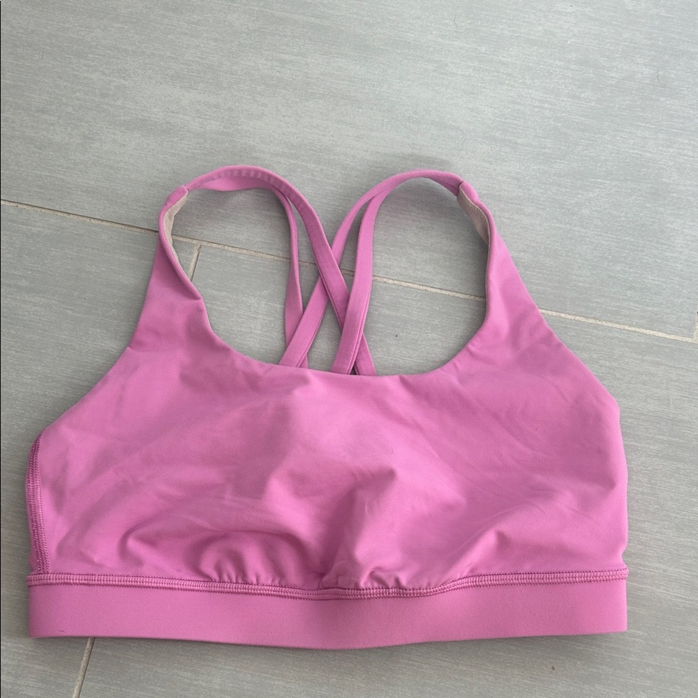 lululemon athletica Pink Cross-Back Light Support Sports Bra